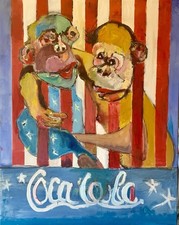 Ölbild Pop Art -Monkeys In