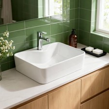 Waschbecken Keramik Rechteckig