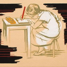 Portrait of a girl paper