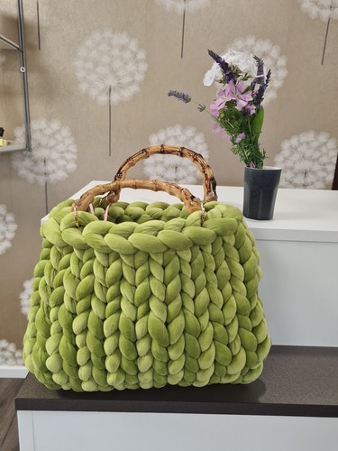 Samt tasche handgefertigt - samt,