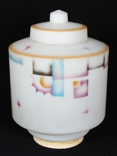 Art deco spritzdekor glas - art,