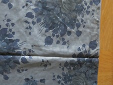 Stoff aus den 60. oder 70. Jahren Blautöne , Rosen 160 x 150 cm