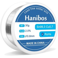 Lötzinn 0,8 mm 30g Lötdraht Elektronik Flussmittel Lot zum Reparieren