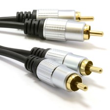 0.5m Pro Audio Metall 2 X Rca