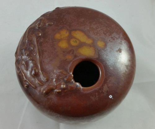 Vase braun lava art - vase,