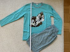 Damen Pyjama, Schlafanzug 100% Baumwolle, Thermo, NEU, Gr. M