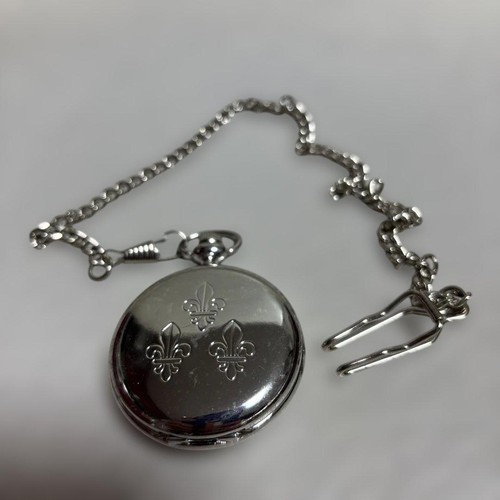 Silberne taschenuhr blaues - silberne,
