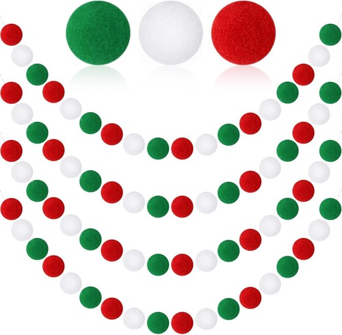 Pompom girlande mit 30 - pompom,