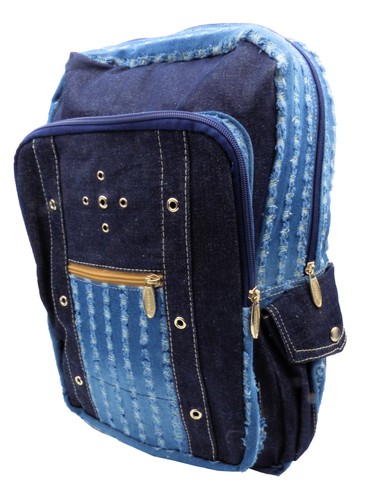 Retro jeans rucksack blau - jeans,