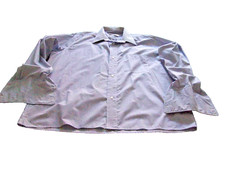 Hemd | Ahlemeyer Bügelfrei | Manschettenknöpfe | blau/grau Streifen | Gr. 45 |