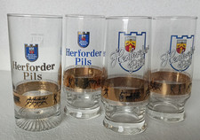 Herforder Pils 4 unterschiedliche Olympia Gläser  (oo)