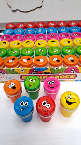 Stempel smiley gesichter - x,