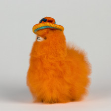 Baby Alpaka Stofftier Orange S