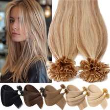 100% Russisch Echthaar Bonding Keratin Extensions Strähnen Haarverlängerung 150G