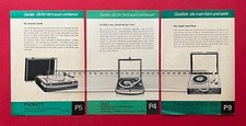 3 x DDR Reklame Prospekt Blatt 1967 RFT Phonett, Duo, Ziphona Platten  ( F22640