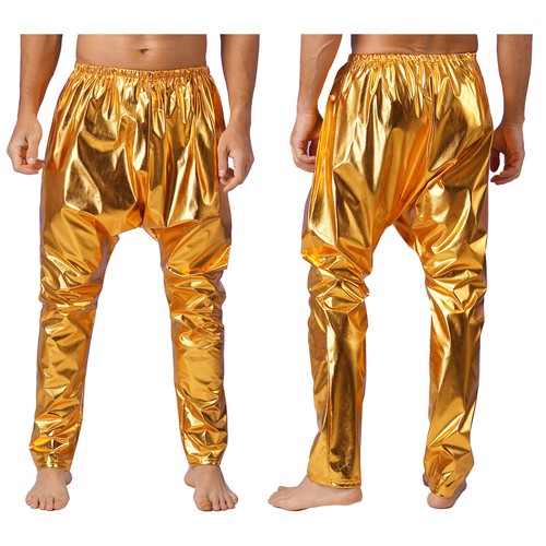 Herren metallic hosen - metallic,
