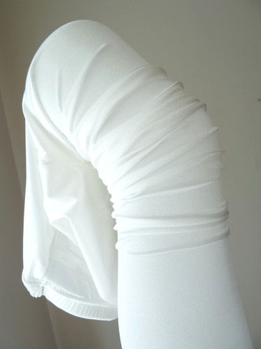 Glanz leggings weiss grösse - glanz,