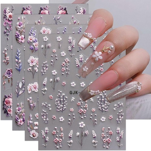 Nagelsticker blumen - blumen, 3d