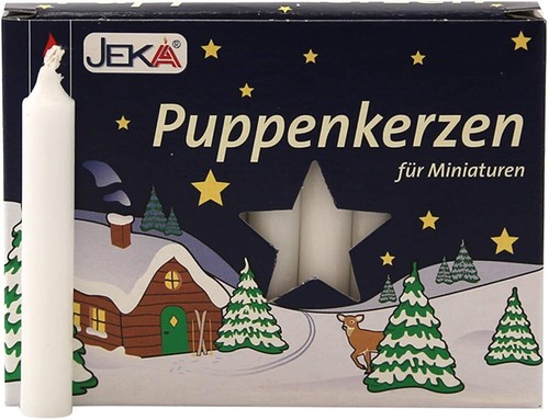 Puppenkerzen weiß