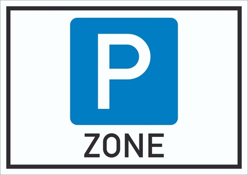 Parkzone symbol schild - symbol,