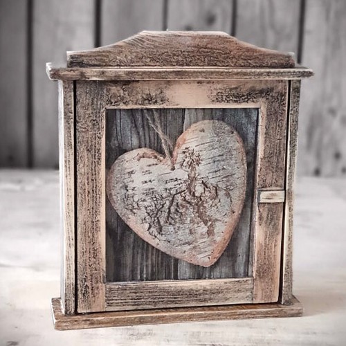 Vintage schlüsselkasten holz - vintage,