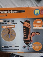 Twist-A-Saw Deluxe Multitool Set Heimwerker Elektrowerkzeug Fräsen, Schleifen