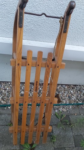 Holzschlitten erbacher davoser - holzschlitten,