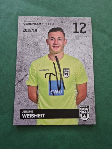 Ssv ulm jerome weisheit - ,