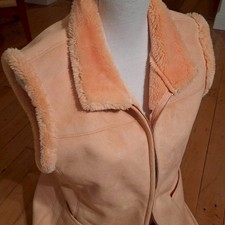 BASLER Fakefur Weste Apricot Gr. 38