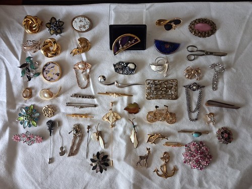 Modeschmuck broschen konvolut - modeschmuck,