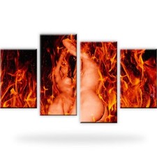Erotik Feuer Frau Wandbilder