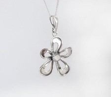 Blume Anhänger Silber 925