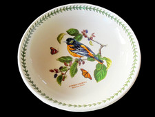 Große Obstschüssel 33 x 7,5 cm  Portmeirion Botanic Garden  Birds Made England