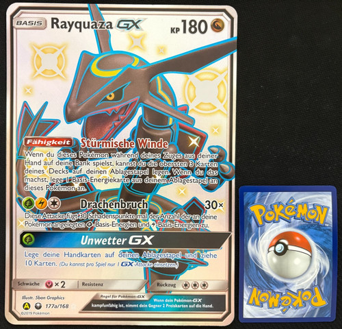 Pokemon shiny rayquaza - pokemon, gx
