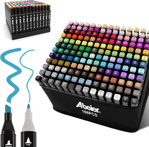 Abeier 168 farben marker set - abeier,