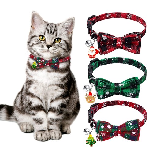 Katzenhalsband weihnachten 3er - katzenhalsband,