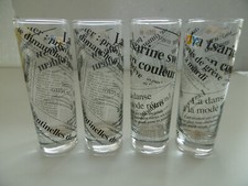 4 Gläser Leonardo Joy Kölschgläser 16,5 cm hoch mit Zeitungsbeschriftung