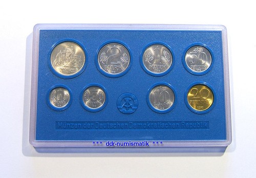 Bankfrischer ddr münzsatz - bankfrischer, ddr-münzsatz