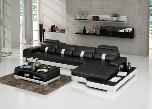 Ledersofa couch wohnlandschaft - couch,