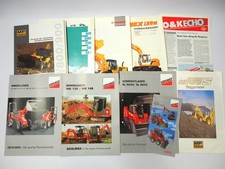 10x Prospekt Gehlmax Hyundai Furukawa MF Radlader Bagger 1980/90er Jahre