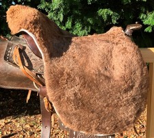Lammfell Sattelbezug