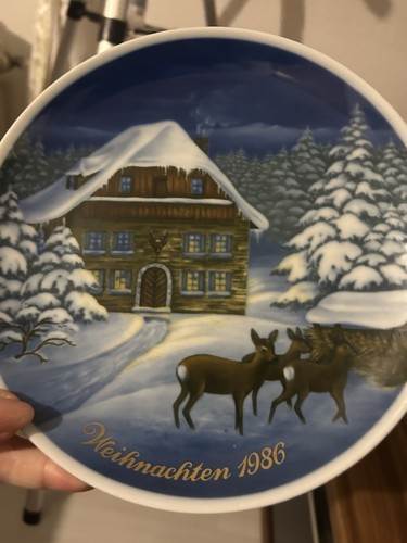 Weihnachtsteller 1986 haus - 1986,