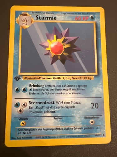 Starmie pokemon karte - starmie,