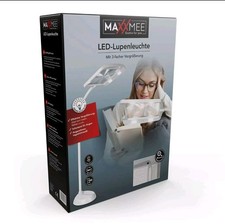 MAXXMEE LED-Lupenleuchte 360° Drehbarer Flexibler Lampenhals Weiß