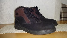 JOMOS Stiefel Stiefelette Schuhe warm gefüttert Leder Herren Gr 41 braun/schwarz