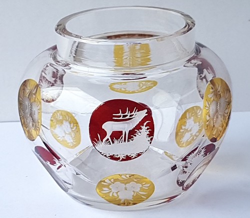 Vase gebeiztes glas egermann - vase,