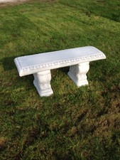 Gartenbank Bank Parkbank Steinbank Steinguss Beton 109 cm lang Neu