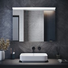 Edelstahl Spiegelschrank mit