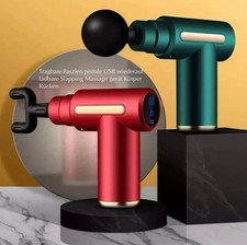 Tragbare Faszien pistole USB wiederaufladbares Massage Gerät (schwarz)