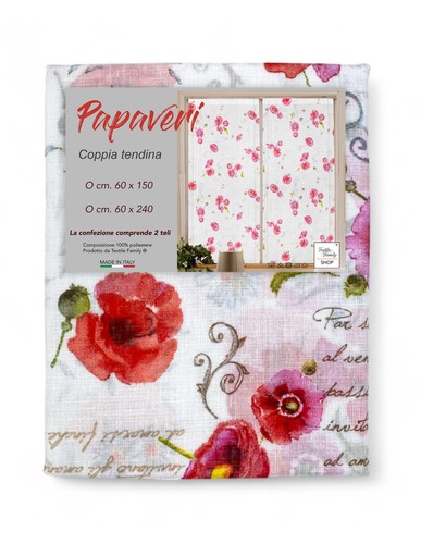 Paar mohnblumen glasvorhang - mohnblumen,